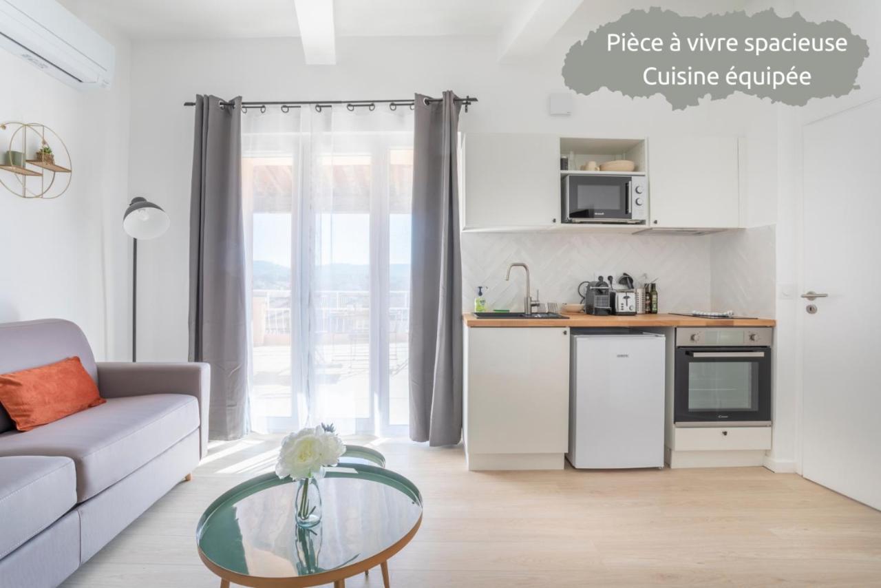 Mont Ventoux - Terrasse - Vue Degagee - Linge De Qualite - Fibre - Confort Gardanne Exterior photo